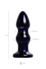 Вибровтулка Sexus Glass,стекло, 11 см